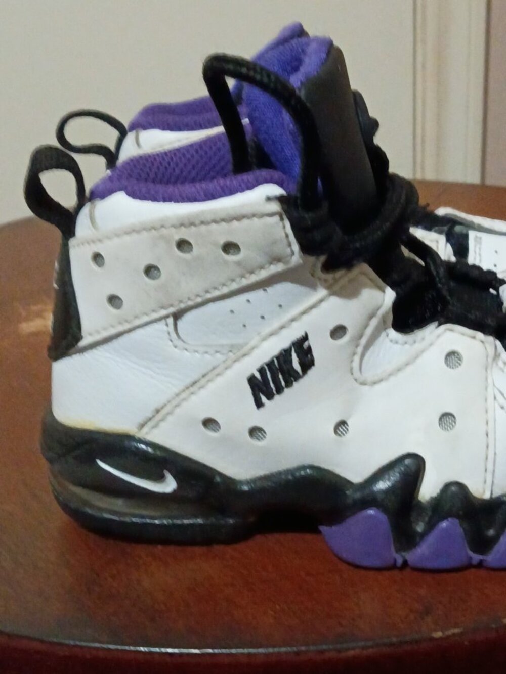 Nike Air Max CB94 Shoes Baby Toddler Size 6C White Black Purple 408886-105 - Picture 4 of 13